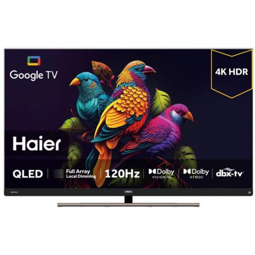 Haier, 55 Inch, 4K HDR, QLED, Google TV, Dolby Vision-Atmos, Local dimming 120Hz, MEMC