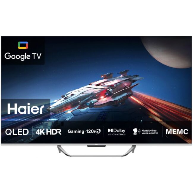 تلفزيون ذكي 65 بوصة هاير Gaming 120HZ H65S800UX QLED-4K نظام جوجل تي في